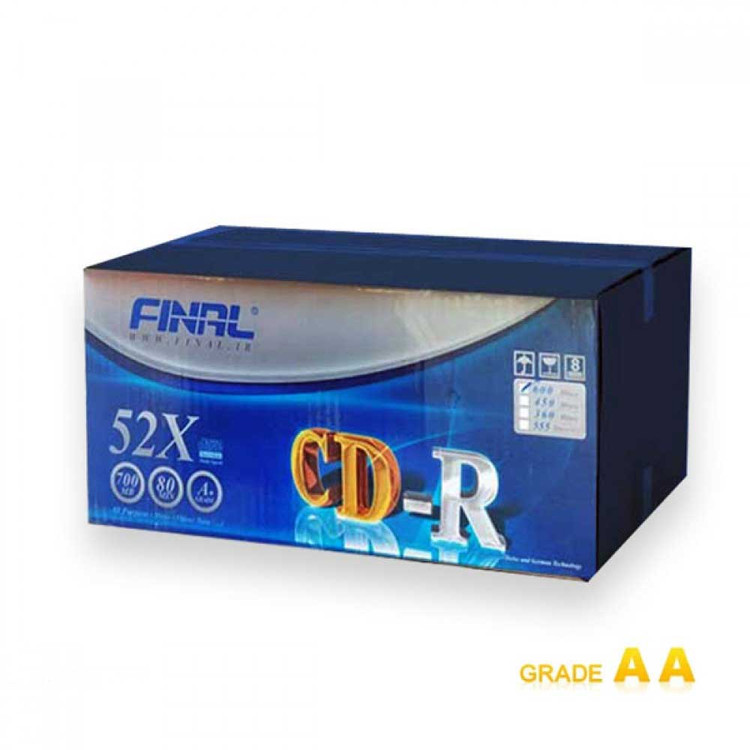 سی دی خام فینال باکس دار (FINAL) 50 تایی کارتن 600 تایی