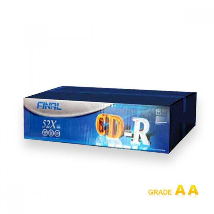 سی دی خام فینال طلایی باکس دار (FINAL) 50 تایی کارتن 300 تایی