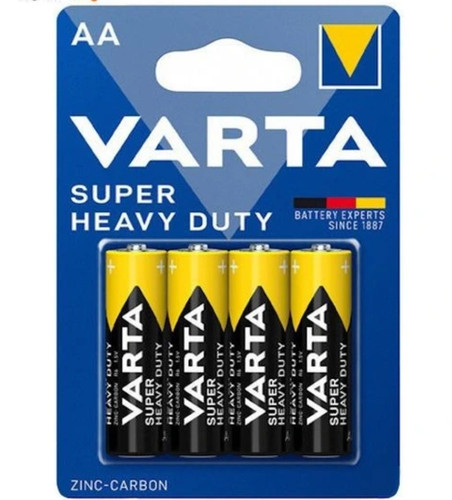 باتری قلمی 4 عددی کارتی VARTA 1.5V R6P SUPER AA